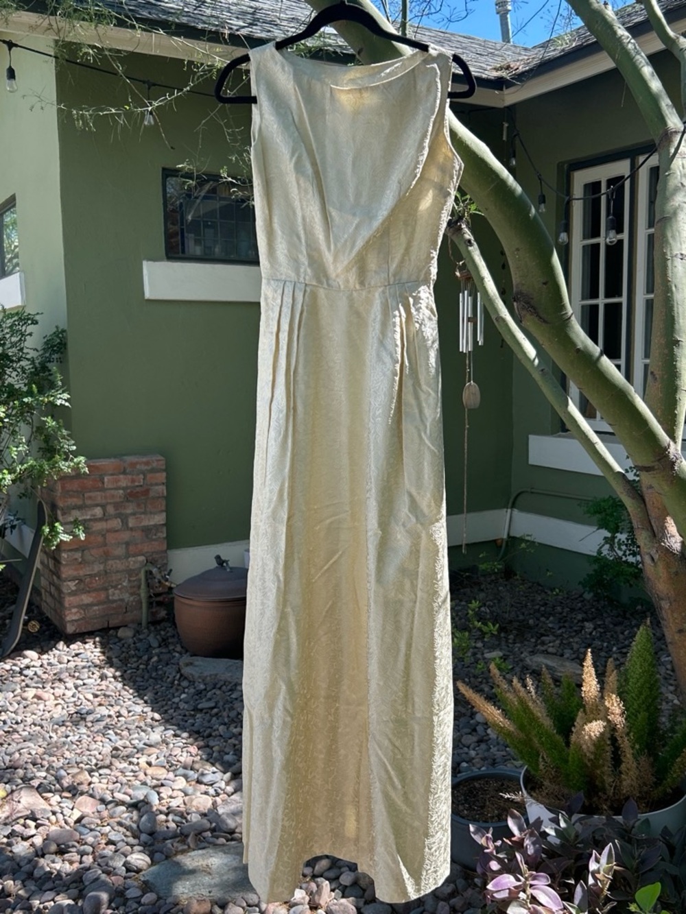 Vintage 1950s-60s Brocade Gown